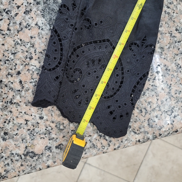 EUC Chico’s Black Linen eyelet hem Jacket Size XL - Picture 11 of 11